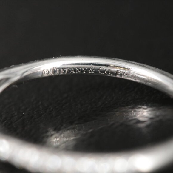 Tiffany & Co. Platinum Soleste Double Halo Diamond Ring - Picture 3 of 12